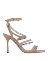 Liu •jo Woman Sandals Blush Size 7 Soft Leather In Pink