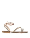 Liu •jo Flat Sandals Liu Jo Woman Color Champagne