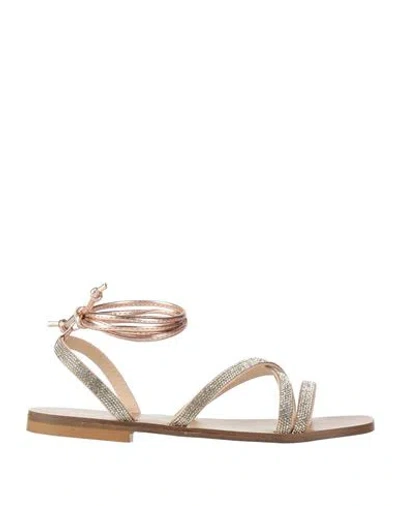 Liu •jo Flat Sandals Liu Jo Woman Color Champagne