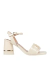 Liu •jo Woman Sandals Ivory Size 7 Soft Leather In White