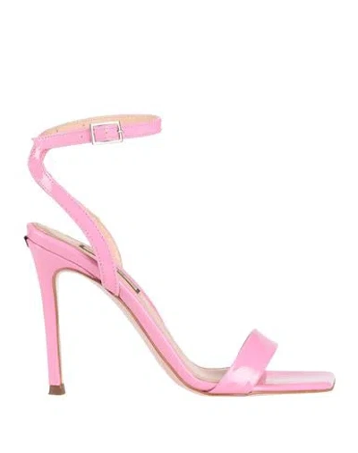 Liu •jo Woman Sandals Pink Size 7 Leather