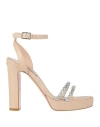 Liu •jo Woman Sandals White Size 7 Leather In White