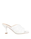 Liu •jo Woman Sandals White Size 7 Leather