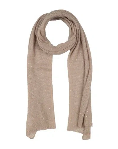Liu •jo Woman Scarf Beige Size - Acrylic, Polyamide, Mohair Wool, Cotton, Polyester In Brown
