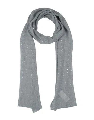 Liu •jo Woman Scarf Grey Size - Acrylic, Polyamide, Mohair Wool, Cotton, Polyester In Gray