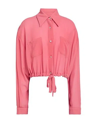 Liu •jo Woman Shirt Antique Rose Size 8 Polyester In Pink