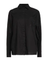 Liu •jo Woman Shirt Black Size 4 Cotton