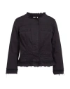 Liu •jo Woman Jacket Black Size 6 Cotton, Elastane