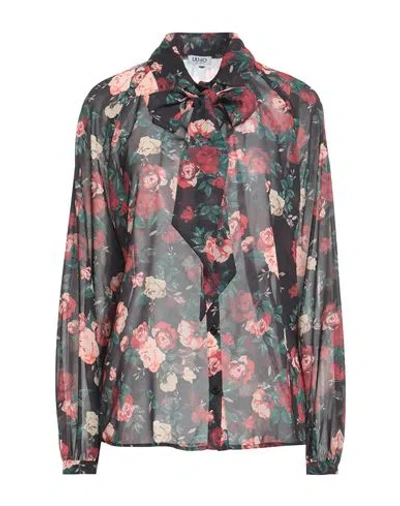 Liu •jo Woman Shirt Black Size 6 Polyester