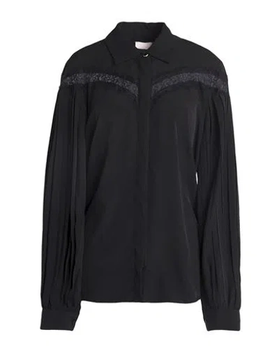 Liu •jo Woman Shirt Black Size 8 Polyester