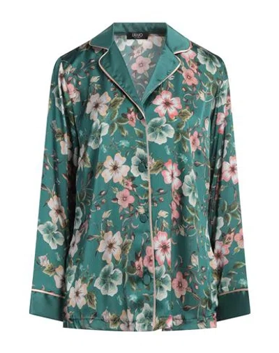 Liu •jo Woman Shirt Emerald Green Size M Polyester