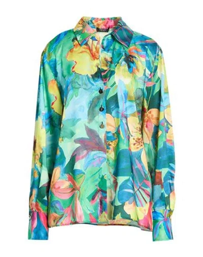 Liu •jo Woman Shirt Green Size 10 Polyester In Multi