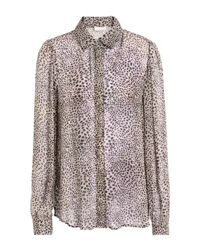 Liu •jo Woman Shirt Grey Size 10 Viscose In Gray