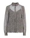 Liu •jo Woman Shirt Grey Size 4 Viscose In Grey