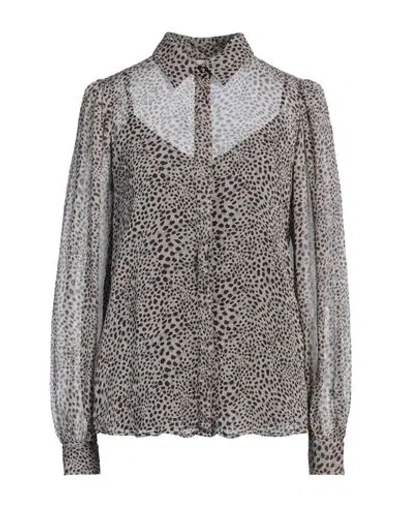 Liu •jo Woman Shirt Grey Size 4 Viscose