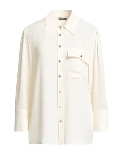 Liu •jo Woman Shirt Ivory Size 10 Polyester In White