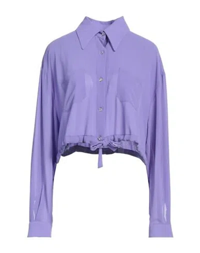 Liu •jo Woman Shirt Mauve Size 10 Polyester In Purple