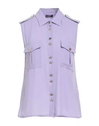 Liu •jo Woman Shirt Lilac Size 8 Polyester In Purple