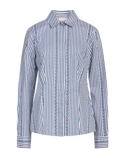 Liu •jo Woman Shirt Navy Size 8 Cotton