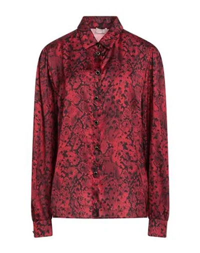 Liu •jo Woman Shirt Red Size 8 Polyester