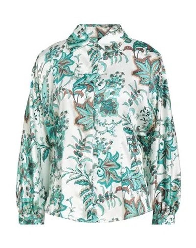 Liu •jo Woman Shirt Turquoise Size 6 Polyester In Blue