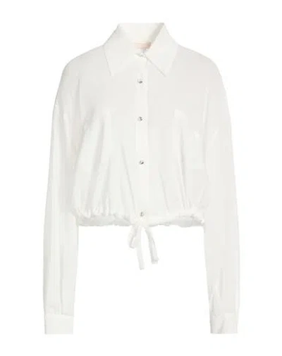 Liu •jo Woman Shirt White Size 10 Polyester