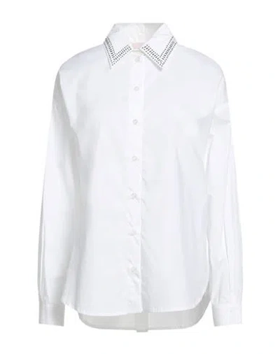 Liu •jo Woman Shirt White Size 6 Cotton