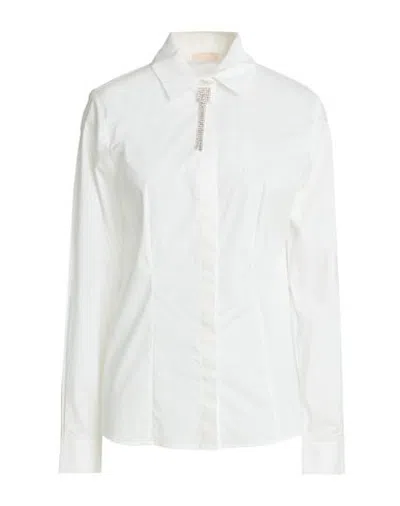 Liu •jo Woman Shirt White Size 6 Cotton