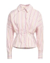 Liu •jo Woman Shirt White Size 6 Cotton, Polyamide, Elastane In Multi