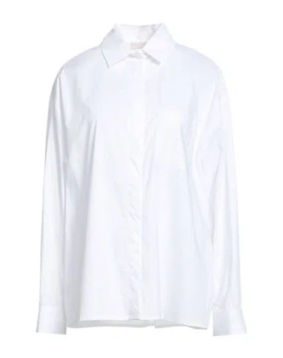 Liu •jo Woman Shirt White Size 8 Cotton