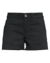 Liu •jo Woman Shorts & Bermuda Shorts Black Size 28 Cotton, Elastane