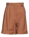 Liu •jo Woman Shorts & Bermuda Shorts Camel Size 8 Viscose, Polyester In Beige