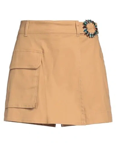Liu •jo Woman Shorts & Bermuda Shorts Camel Size 8 Cotton, Elastane In Brown