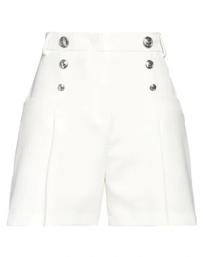 Liu •jo Woman Shorts & Bermuda Shorts Cream Size 8 Polyester, Elastane In White