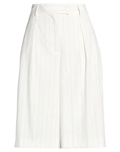 Liu •jo Woman Shorts & Bermuda Shorts Cream Size 8 Polyester, Viscose, Elastane In White