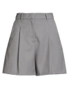 Liu •jo Woman Shorts & Bermuda Shorts Grey Size 8 Polyester, Viscose, Elastane In Gray