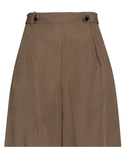 Liu •jo Woman Shorts & Bermuda Shorts Khaki Size 10 Lyocell, Linen In Beige