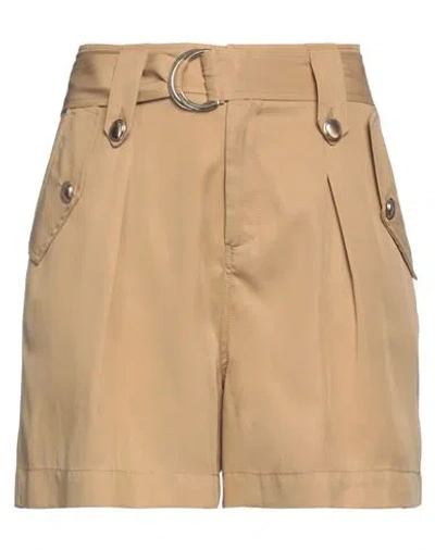 Liu •jo Woman Shorts & Bermuda Shorts Khaki Size 8 Lyocell In Beige
