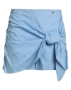 Liu •jo Woman Shorts & Bermuda Shorts Light Blue Size 8 Cotton In Blue