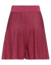 Liu •jo Woman Shorts & Bermuda Shorts Magenta Size L Viscose, Polyamide, Polyester In Pink
