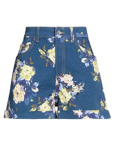 Liu •jo Woman Shorts & Bermuda Shorts Midnight Blue Size 28 Cotton, Elastane