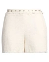 Liu •jo Woman Shorts & Bermuda Shorts Off White Size 8 Cotton In Neutral