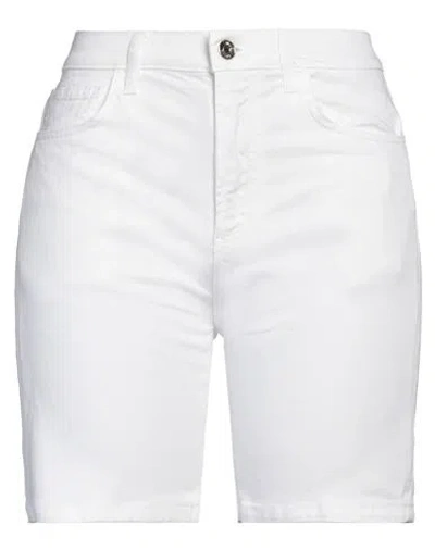 LIU •JO LIU •JO WOMAN SHORTS & BERMUDA SHORTS WHITE SIZE 27 COTTON, ELASTANE