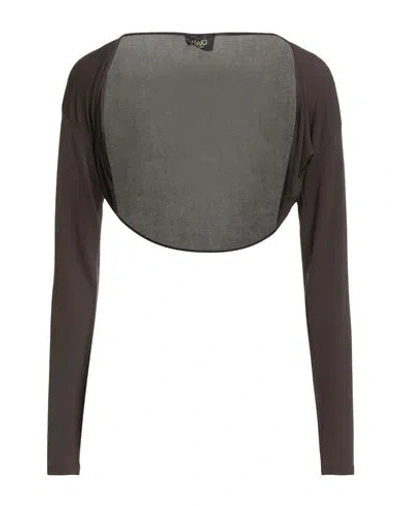 Liu •jo Woman Shrug Chocolate Brown Size 6 Viscose, Elastane