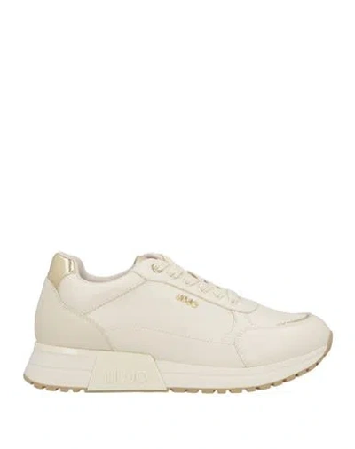 Liu •jo Woman Sneakers Beige Size 11 Leather