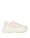 Liu •jo Woman Sneakers Beige Size 8 Textile Fibers In Beige