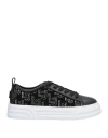 Liu •jo Woman Sneakers Black Size 6 Textile Fibers In Black