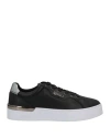 Liu •jo Woman Sneakers Black Size 6 Soft Leather, Textile Fibers In Black