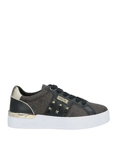 Liu •jo Woman Sneakers Black Size 6 Textile Fibers