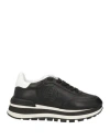 Liu •jo Woman Sneakers Black Size 8 Leather In Black